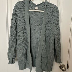 a new day Women's Textured Knit Cardigan - Gray